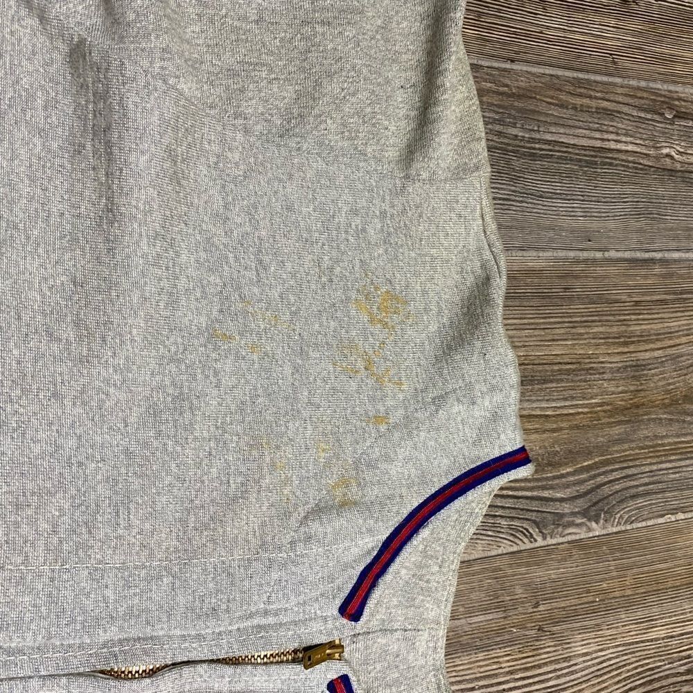 Vintage 1980’s Baseball Jersey Men’s Large Jacksonville Post 279 Gray Distressed - Picture 4 of 10